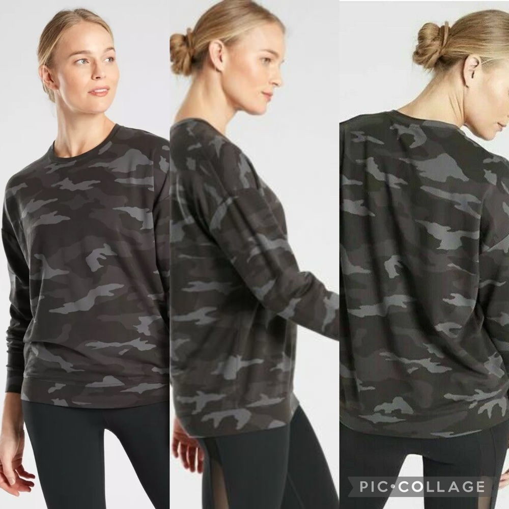 Athleta | Studio To Street Camo Sweatshirt